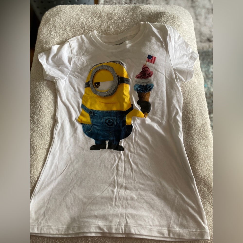 Kids 10/12 Minion 4th of July/Flag Day/Summer tee